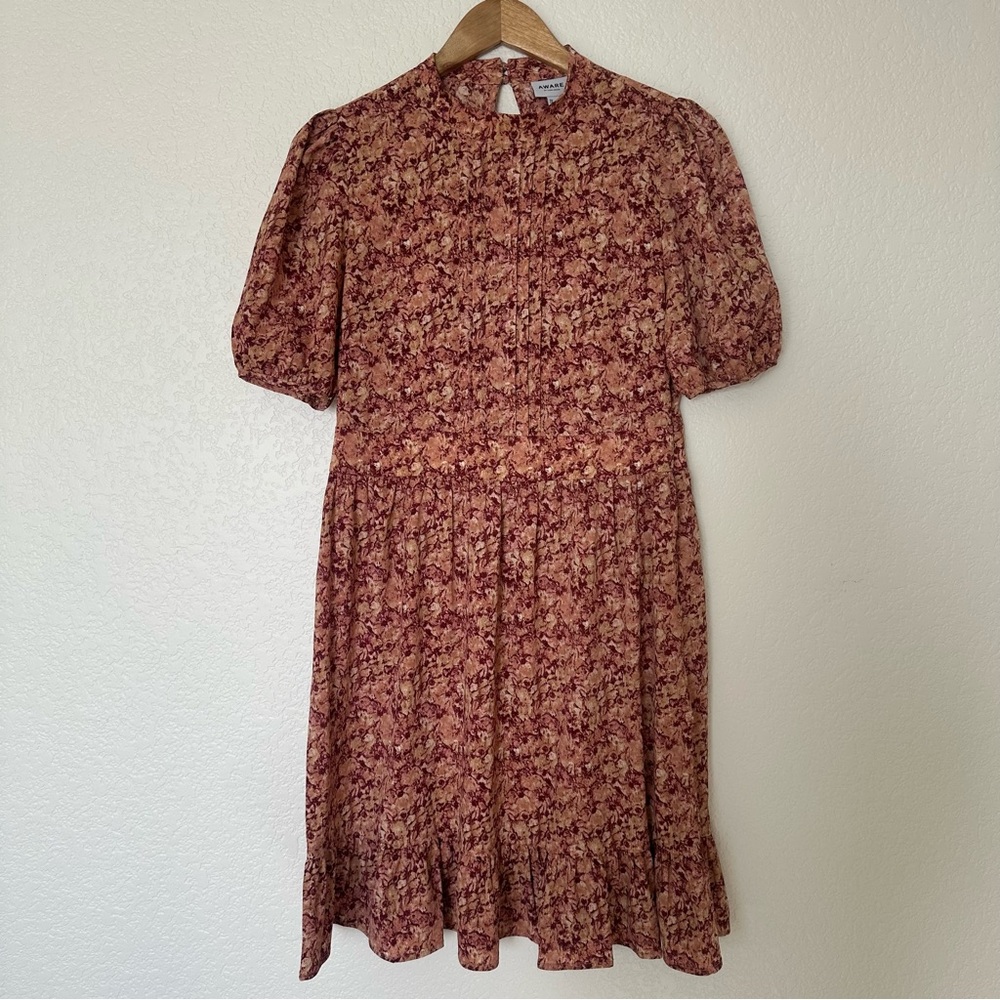 Aware by Vera Moda Pink Floral Mini Dress
